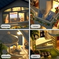 thumbnail image 5 of DIY Miniature House Kit,Mini Dollhouse Kit with LED Lighting,Craft Model Kits for Adults,Birthday Gift/Home Decor for Family Friends, 5 of 9
