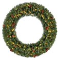 thumbnail image 1 of Evergreen Classics 48-Inch Artificial Christmas Wreath with 200 LED Lights, 1 of 10
