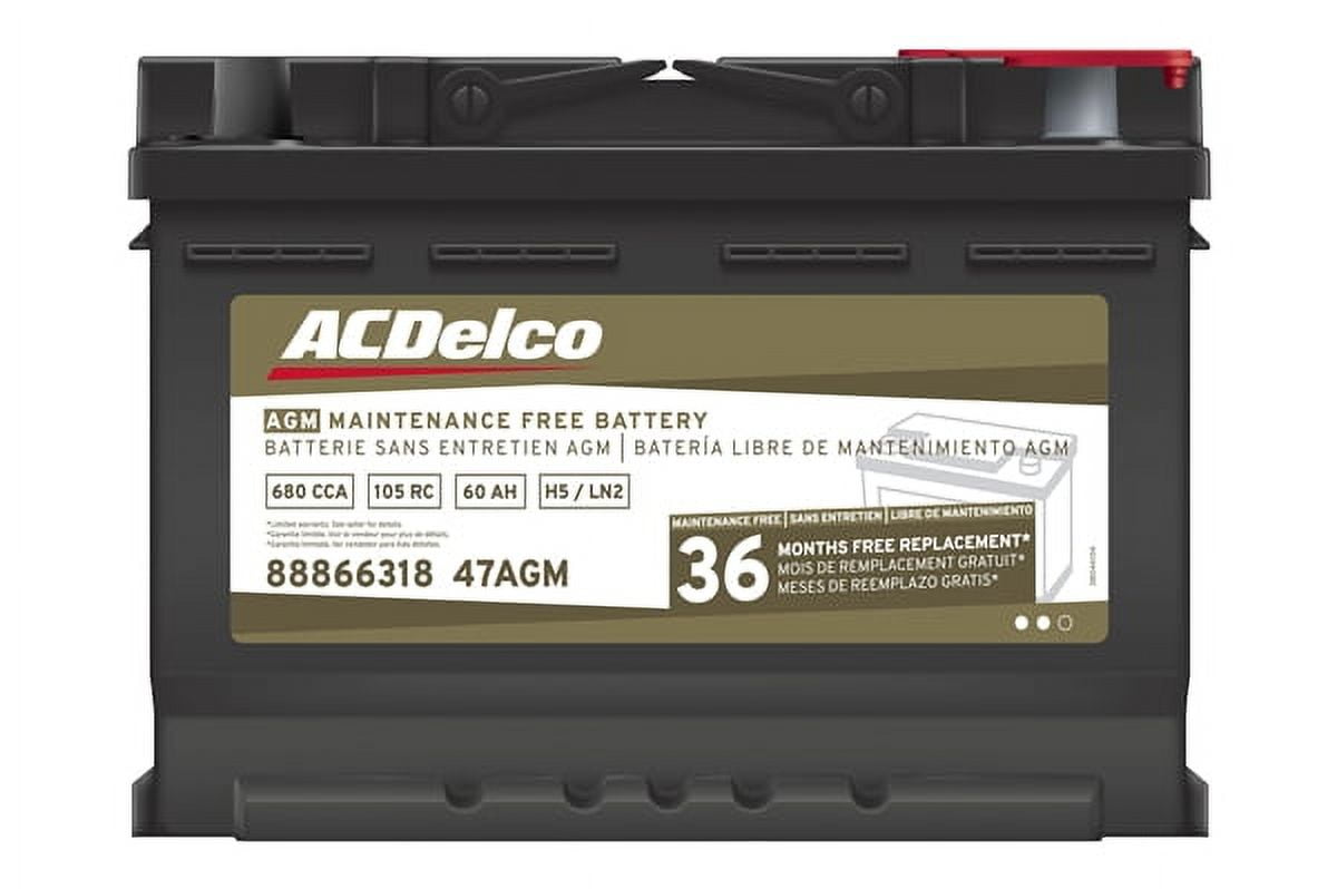 ACDelco Genuine Battery Group Size" 47, Top Post