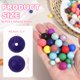 thumbnail image 2 of Uxcell 60 Pcs Cuentas de Silicona, Cuentas Redondas Focales de 15mm Color Caramelo a Granel para Llaveros Pulseras Collares Bolígrafos Suministros de Manualidades DIY, Azul Marino, 2 of 7