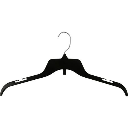 The Great American Hanger Company Classic Plastic Top Hanger, Space Saving Shirt Hangers with Chrome Swivel Hook and Notches