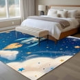 thumbnail image 4 of Rockets Universe Large Area Rugs 8x10 ft Color Star Dreamy Sky Cloud Planets Washable Rug Non Slip Indoor Carpet Absorbent Floor Mat for Living Room Bedroom Dining Room, 4 of 9