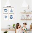 thumbnail image 4 of Hieng Red Christmas Winter Unframed Wall Art Prints, Tree Bell Snowflake Posters for Home Bedroom Livingroom Decor Set of 4, 4 of 6