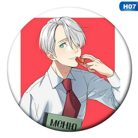KABOER 1 Pcs Hot Anime Yuri!!! on ICE Cartoon Brooch Pin Pins Badge Accessories for Clothes Backpack Decoration Best Gift for Anime Fans (The Best Yuri Hentai)