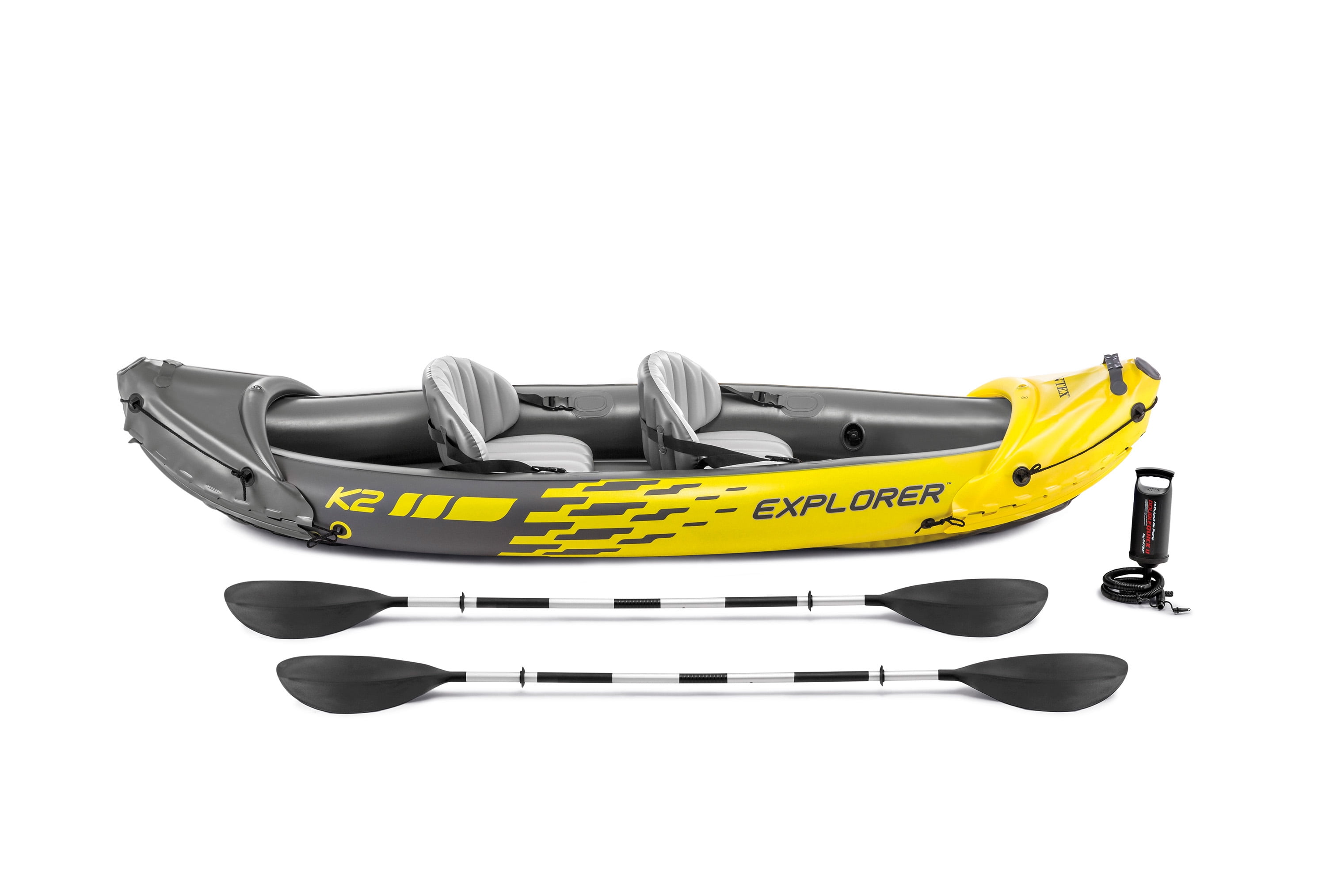 Intex Explorer K2 Inflatable Kayak for Large Adults, Double