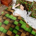 thumbnail image 4 of Castle Fairy Futuristic Cubes Boy Twin Bedding Sets,Geometric Plaid Bedding Comforter Set, 4 of 8