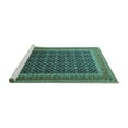 thumbnail image 2 of Ahgly Company Machine Washable Indoor Rectangle Persian Turquoise Blue Traditional Area Rugs, 2' x 5', 2 of 4