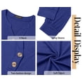 thumbnail image 5 of Fantaslook V Neck Henley Blouses for Women Dressy Fall Tops Long Sleeve Shirts Fashion Clothes, 5 of 8