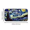 thumbnail image 5 of ONETECH Starry Night Cityscape Square Floor Mat Rug for Home Entrance Outside Entry 19.68*39.37 in, 5 of 6