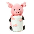 thumbnail image 5 of Rollee Pollee Farm Friends Kids Silk Touch Throw Blanket with Plush Pig Hugger, 5 of 6