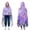 Purple Lavender Butterfly, variant on Wearable Blanket,Purple Lavender Butterfly Scene Hooded Wearable Flannel Blanket for Adults & Teens with Buckle,Winter Poncho Shawl Wrap Cape,50"x60"