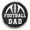 Black, variant on Choose Color | Football Dad Snap Jewelry Ginger Charm Button, For Interchangeable DIY Customizable Accessories