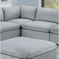 thumbnail image 5 of Miekor Furniture Dark Gray Color 6pc Modular Sectional Set Corduroy Upholstery Couch 3x Corner wedge 2x Armless Chairs 1x Ottoman Living Room Furniture 00831, 5 of 12