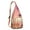 Rose-gold-1, variant on Neon Sunset Palm Tree Sling Backpack – Aesthetic Tropical Beach Daypack with Vibrant Purple Orange Sunset, Lightweight & Boho Travel Crossbody Bag for Summer Adventures