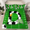thumbnail image 2 of Homewish Cartoon Monogrammed D Bed Sheets, Cartoon Football Soccer King Sheets, Teens Kids Boys Girls Sheet Set, Ultra Soft Bedroom Decor, 4-Piece, 2 of 7