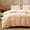 Beige, variant on Sonive Washed Duvet Cover Set Queen, Linen-Like 3 Pieces Soft Breathable Bedding set, Dark Grey