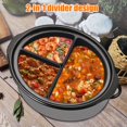 thumbnail image 4 of 3 Pcs Slow Cooker Divider Liner Fit 6 QT Pot Leakproof Slow Cooker Divider Liner Reusableilicone Slow Cooker Divider Liner Heat Resistant Cooking Liner Dishwasher Safe, 4 of 9
