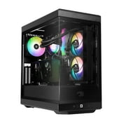 iBUYPOWER Y40 PRO Black Gaming PC Desktop Computer AMD Ryzen 7 9800X3D CPU, AMD Radeon RX 7800 XT 16GB GPU, 32GB DDR5 RGB RAM, 2TB NVMe SSD, Windows 11 Home, Keyboard, Mouse - Black