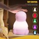 thumbnail image 2 of Luz de noche de dinosaurio para niños, luz de noche de bebé de silicona que cambia de color lindo con sensor táctil Feliz Sencillez, 2 of 5