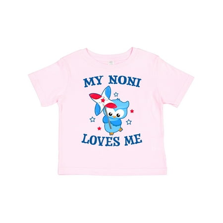 

Inktastic My Noni Loves Me with Owl Gift Toddler Boy or Toddler Girl T-Shirt