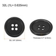 thumbnail image 2 of Unique Bargains Black Resin Round 4-Hole Sewing Buttons (100 Pack), 2 of 5