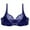 Dark Blue, variant on Odeerbi Lace Bras for Women 2025 No Underwire Push Up Traceless Comfortable Breathable Gathering Underwear Black
