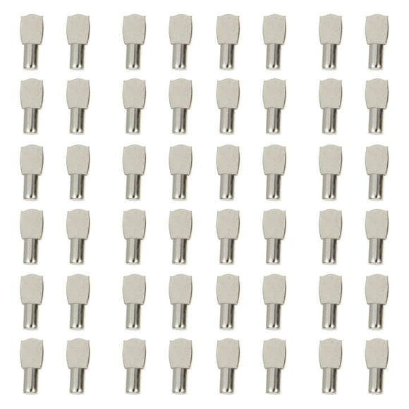 50pcs Steel Shelf Support Pegs Furniture Shelf Pin Spoon Shape Cabinet Shelf Pegs