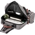 thumbnail image 7 of Canvas Cross Body Messenger Bag for Men Women Sling Shouler Backpack Travel Rucksack Grey-03-Large-(Water Resistant), 7 of 7