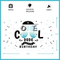 thumbnail image 2 of 1st Birthday Backdrop for Boy, One Cool Dude 1st Birthday Decorations Backdrop, One Cool Dude Banner Sunglass Theme Banner Photo Studio Props, 2 of 3