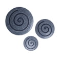 thumbnail image 1 of Benzara BM26640 Rond Grès & Verre Décor Mural avec Spirale Design&44; Gris - Petit, 1 of 2