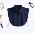 thumbnail image 2 of CSChome Faux Col Adulte Col à Revers Simple Boutonnage Faux Col Bretelles Réglables Couleur Unie Col d'Affaires Chemise de Travail, 2 of 7