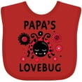 thumbnail image 3 of Inktastic Valentine's Day Papa's Lovebug Boys or Girls Baby Bib, 3 of 4