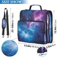 thumbnail image 2 of FORMRS Zipper Binder with Shoulder Strap 2-inch Ring 500 Sheet Capacity File Bag, Galaxy Pattern, 2 of 5