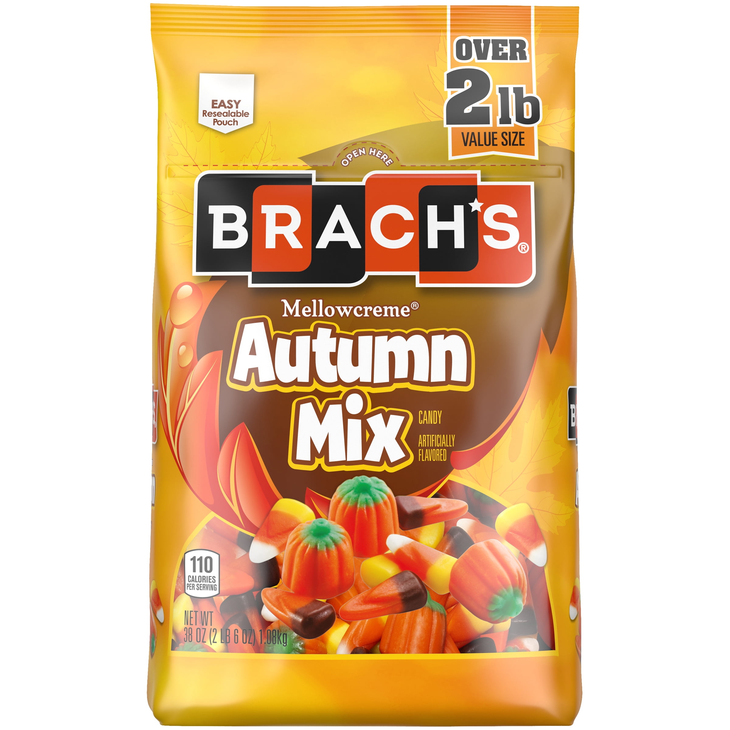 Brach's Mellowcreme Autumn Mix Halloween Candy Bag, 38 oz - Walmart