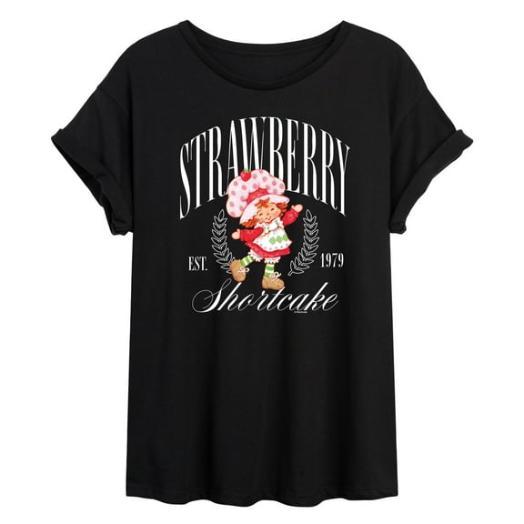 Strawberry Shortcake - Collegiate - Women's Oversized Graphic T-Shirt