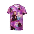 thumbnail image 3 of Frozen-Elsa&Anna Girls Shirts,Cool 3D Graphic Short Sleeve Tee Shirt Tops 6-16 Years,XS, 3 of 5