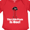 thumbnail image 4 of Inktastic 1st Birthday Pirate Hat Number 1 Boys Long Sleeve Baby Bodysuit, 4 of 5