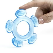 Nuby 3-Step Soothing Teether Set for Infants, Green/Blue/Yellow Unisex Baby Teethers, 3 Count