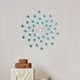 thumbnail image 2 of Decoración de pared, Decoración de pared con diamantes de imitación 3D con purpurina, Decoración de pared clásica y elegante, Decoración del hogar par Azul plateado, 2 of 7