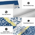 thumbnail image 6 of Blue Yellow Outdoor Rug for Patio/Deck/Porch, Non-Slip Large Area Rug 6 x 9 Ft, Botanical Floral Motifs Wildflower Striped Indoor Outdoor Rugs Washable Area Rugs, Reversible Camping Rug Carpet Runner, 6 of 8