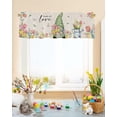 thumbnail image 6 of Easter Valance for Windows Gnome Tulip Curtains Valances Loads of Love Floral Rod Pocket Valance Window Treatments Spring Holiday Short Curtains for Kitchen Living Room Bedroom Bathroom 54x18 Inch, 6 of 6