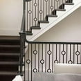thumbnail image 6 of Wemily 8 Pack Iron Balusters for Staircase,Hollow Single Ring Stair Balusters 1/2" Square Iron Balusters with 16 Swivel Shoes, 6 of 6