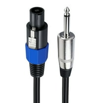 Speakon to 1/4 Mono Speaker Cable 6.35mm (1/4") TS Male Plug to Speakon Male