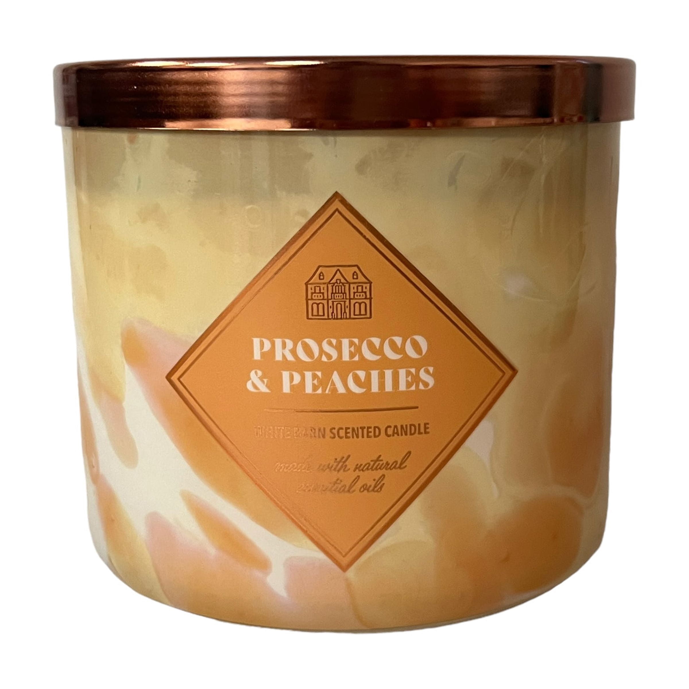 Bath & Body Works Prosecco & Peaches Scented 3 Wick Candle 14.5 oz