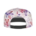 thumbnail image 2 of Kdxio Lilies Flowers Print Snapback Hat for Men Women,Adjustable Baseball Cap, 2 of 7