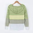 thumbnail image 2 of VANLOFE Long Sleeve Fashion Colorblock Women's Sweater for Winter All-match Winter Hoodie for Women Daily Hoodie Young Sweater 4XL Green, 2 of 5