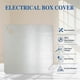thumbnail image 3 of 4x4In Metal Electrical Box Cover Plates, 4 Pcs Electric Junction Box Cover Plate, Square Flat Elect, 3 of 5