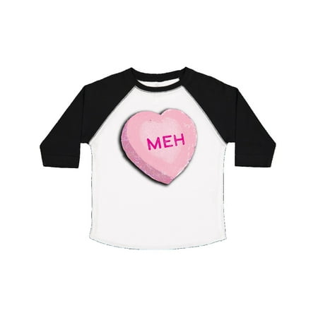 

Inktastic Anti-Valentine s Candy Heart Meh Gift Toddler Boy or Toddler Girl T-Shirt