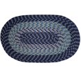 thumbnail image 3 of Better Trends BRAL58NA Alpine Braided Rug, Navy - 5 in., 3 of 4