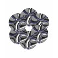 thumbnail image 7 of 15 Inch Round Placemats Set of 6, Blue Geometric Non Slip Heat Insulation PP Table Mats, Grey Vintage Neutral Abstract Striped Art Washable Place Mats for Kitchen Dining Party Table Decor, 7 of 7